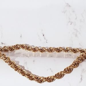 Givenchy Bijoux Gold Tone Chunky Cable Necklace
